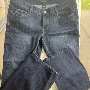 White House Black Market Dark Indigo Boot Cut Jeans